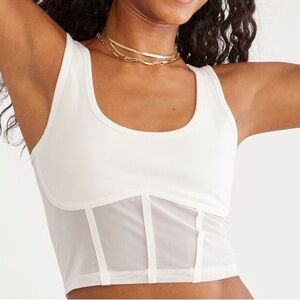 NWT Aeropostale Mesh Cropped Corset top